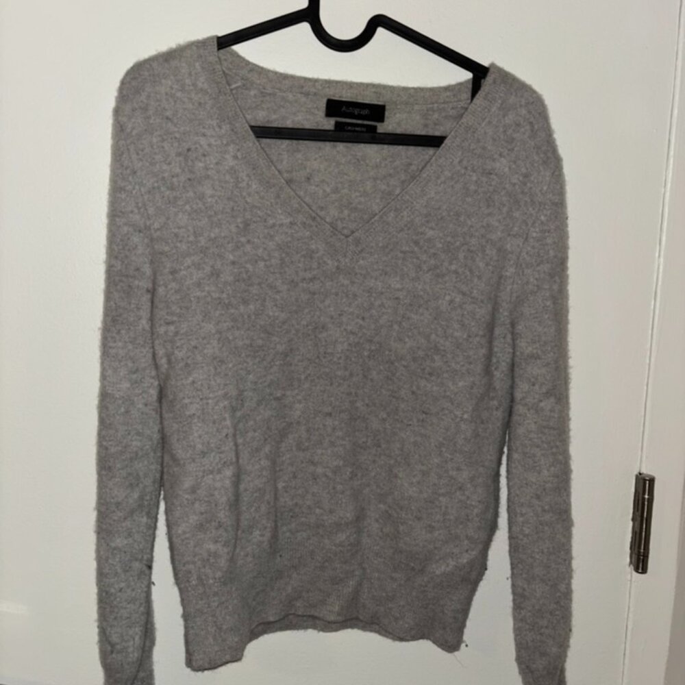 100% MS cashmere grey sweater